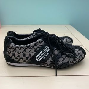 Coach women’s sneakers black and gray
